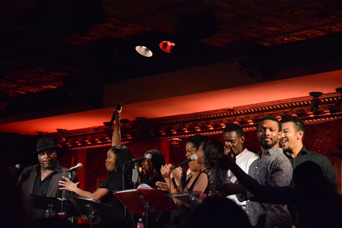 J. Bernard Calloway, Felicia Boswell and The Beale Street Ensemble that included-Justin Baret, Darius Barnes, Irish Beaumier, Dionne Figgins, Lauren Lim Jackson, Tyrone Jackson, Kyle Javon, Raquel Jennings, Candice Monet McCall and Danielle Williamson at 