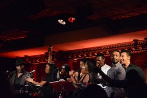 J. Bernard Calloway, Felicia Boswell and The Beale Street Ensemble that included-Justin Baret, Darius Barnes, Irish Beaumier, Dionne Figgins, Lauren Lim Jackson, Tyrone Jackson, Kyle Javon, Raquel Jennings, Candice Monet McCall and Danielle Williamson @ BroadwayWorld J. Bernard Calloway, Felicia Boswell and The Beale Street Ensemble that included-Just Photo