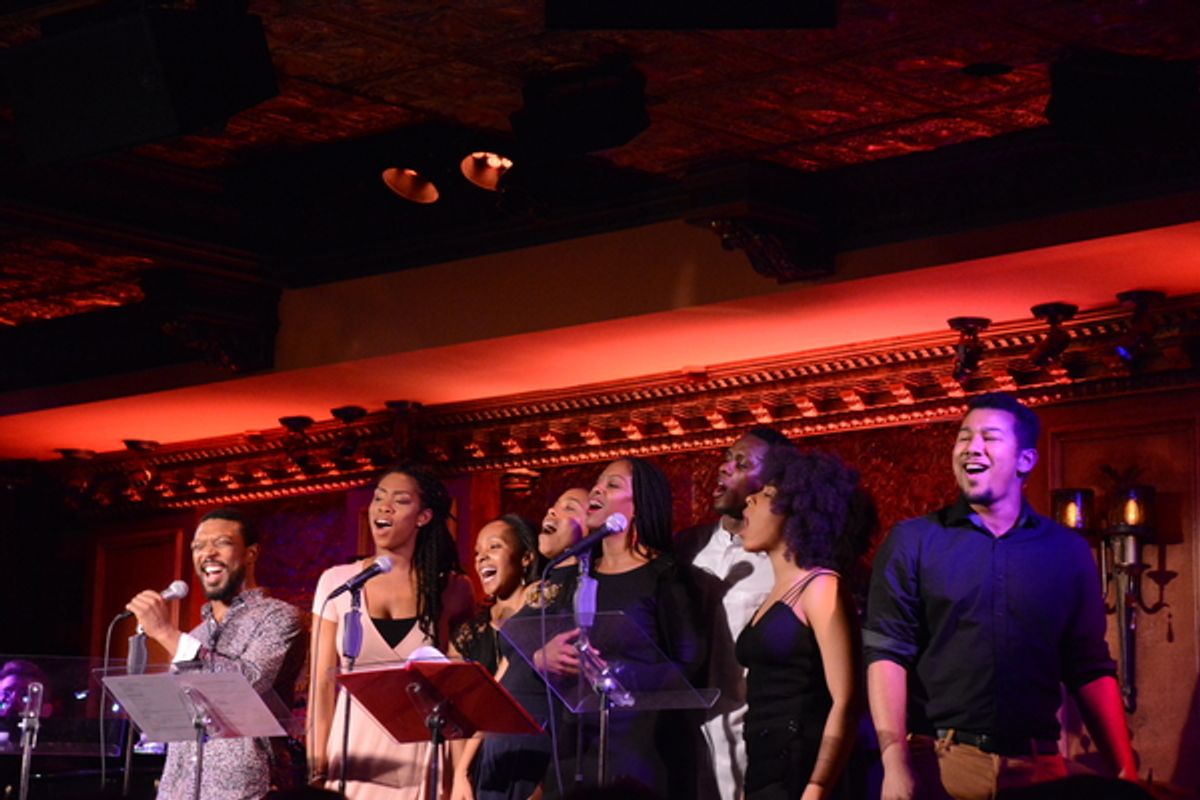 The Beale Street Ensemble that included-Justin Baret, Darius Barnes, Irish Beaumier, Dionne Figgins, Lauren Lim Jackson, Tyrone Jackson, Kyle Javon, Raquel Jennings, Candice Monet McCall and Danielle Williamson at 