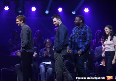 Michael Cera, Chris Evans, Brian Tyree Henry and Bel Powley Photo