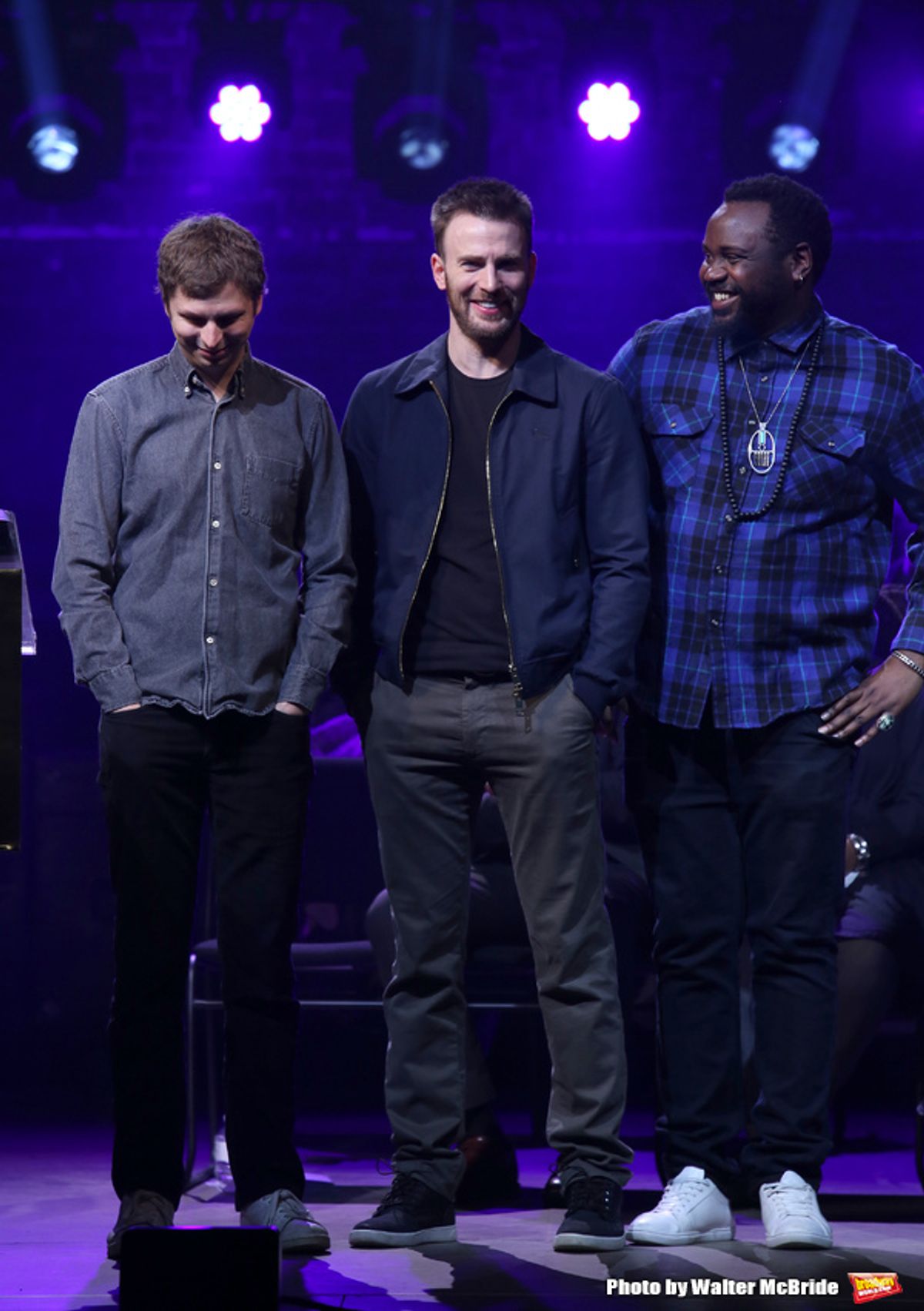 Michael Cera, Chris Evans and Brian Tyree  at 
