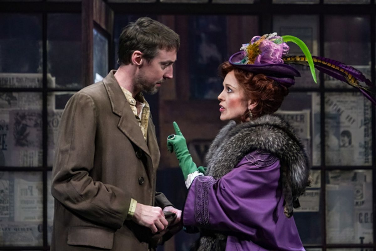 Christopher McLinden (Henning) and Kirsten Potter (Helga) in Seattle Repertory Theatreâ€™s Ibsen in Chicago. Photo by Alan Alabastro. at 