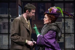 Christopher McLinden (Henning) and Kirsten Potter (Helga) in Seattle Repertory Theatr Photo