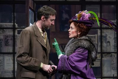Christopher McLinden (Henning) and Kirsten Potter (Helga) in Seattle Repertory Theatr Photo