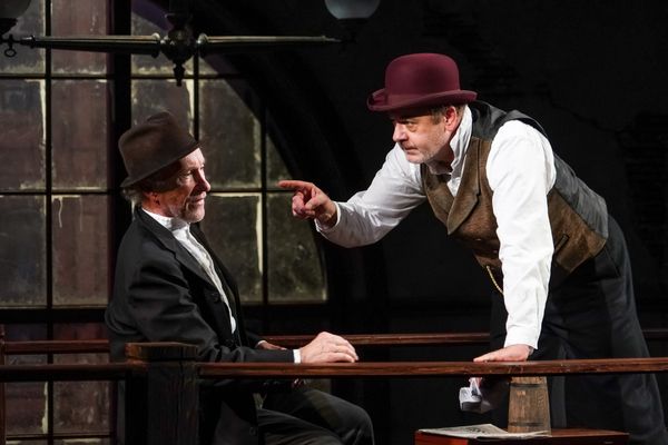 R. Hamilton Wright (Per) and Allen Fitzpatrick (Pekka) in Seattle Repertory Theatreâ Photo