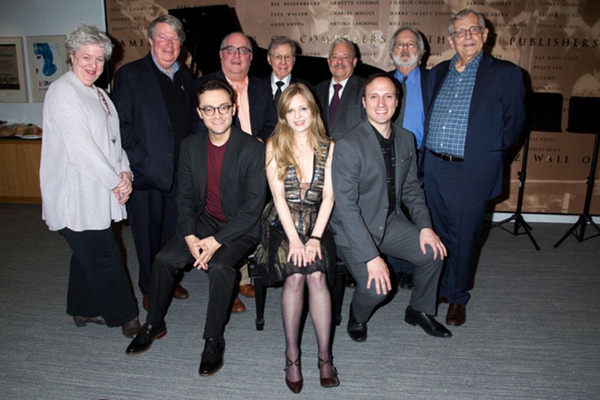 Sarah Douglas, Andrew Bishop, Alan Schmuckler, Richard Terrano, Maury Yeston, Amanda Yesnowitz, Elliot Brown, Christian Duhamel, John Weidman, Richard Maltby, Jr. at 