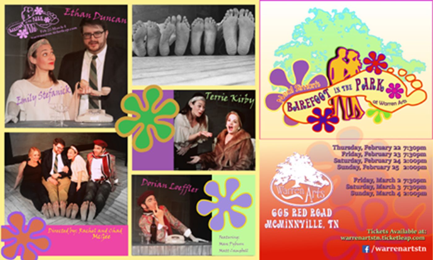 BAREFOOT IN THE PARK Next Onstage for Warren Arts in McMinnville  Image