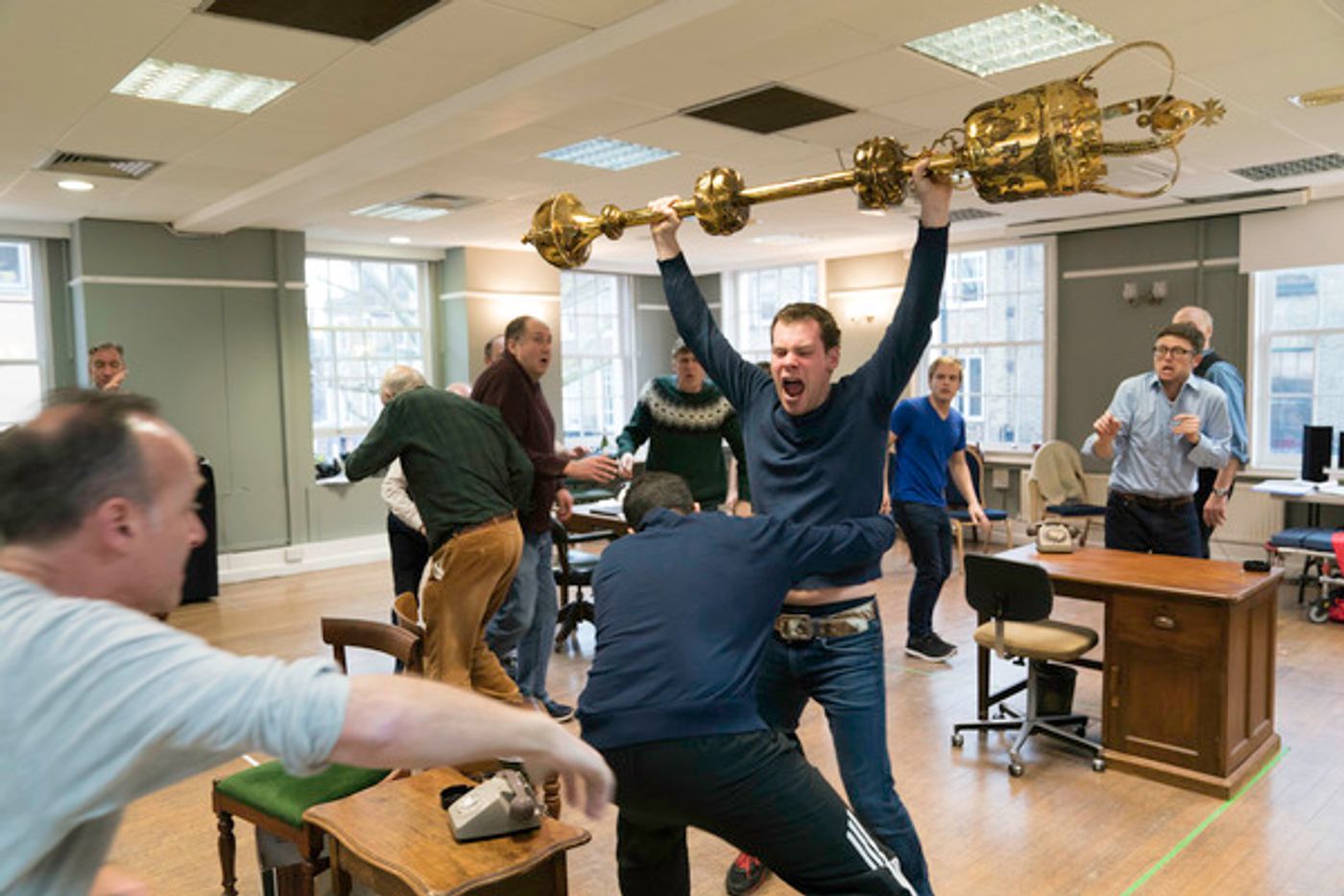 Photo Flash: In Rehearsal with the UK Tour of THIS HOUSE  Image
