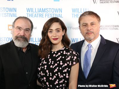 Mandy Patinkin, Emmy Rossum and Gary Levine Photo