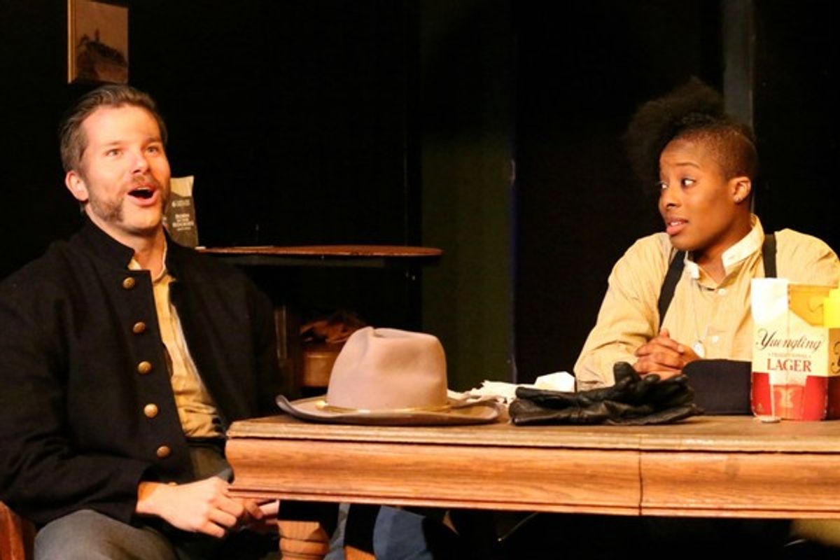 Eric Lindahl (Tom) and Stephanie Mattos (Leah) at 