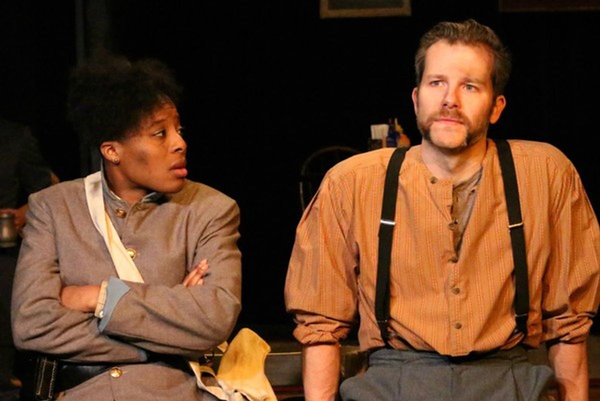 Stephanie Mattos (Leah) and Eric Lindahl (Tom) at 