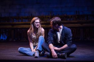 Josiah Bania and Marin Ireland star in "Ironbound" at the Geffen Playhouse. Photo by Chris Whitaker. @ BroadwayWorld Josiah Bania and Marin Ireland star in "Ironbound" at the Geffen Playhouse. Photo by Photo