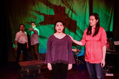 Vi Tran, Michael Van Pham, Carolyn Plurad and Diana Lee in THE BUTCHER'S SON Photo