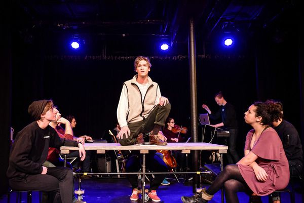 Marissa Pattullo, Bradley Atkinson and Kiko Laureano with the cast of â€œTRUâ€ Photo