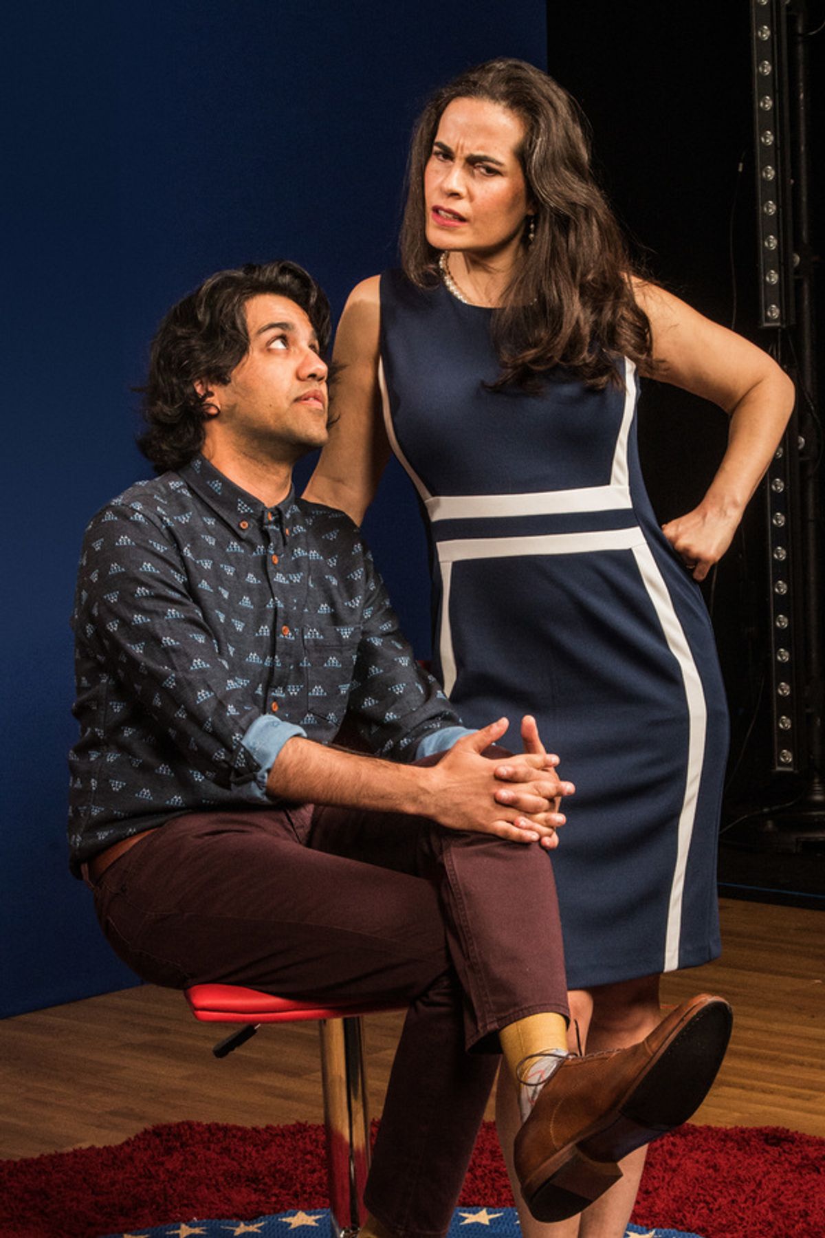 Pictured (from left): Imran Sheikh,* Leila Buck.* Photo by Steve Wagner. *Actor
appears courtesy of Actorsâ€™ Equity Association, the Union of Professional Actors and Stage
Managers in the United States. at 