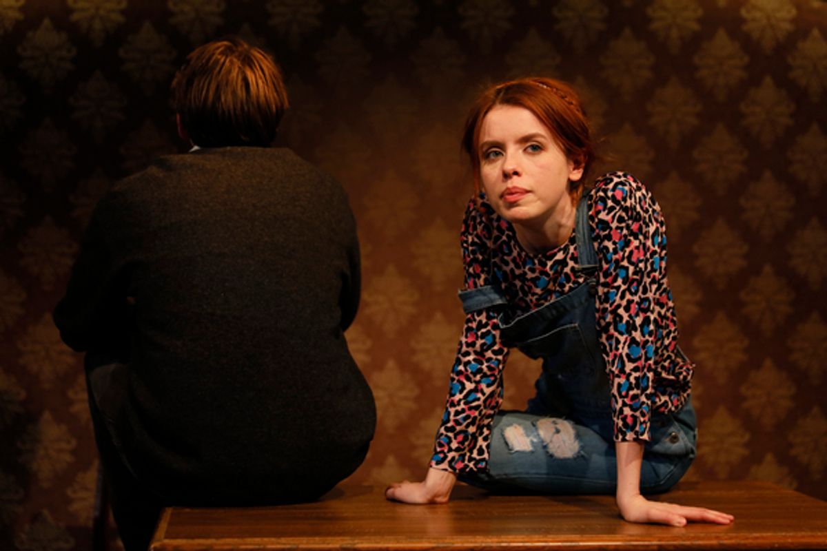 Production photos of AGAIN, written by Stephanie Jacob. Trafalgar Studio 2.

Photo by Zute Lightfoot at 