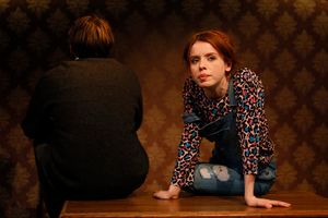 Production photos of AGAIN, written by Stephanie Jacob. Trafalgar Studio 2.

Photo by Photo