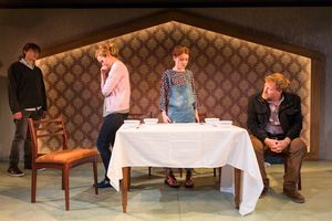 Production photos of AGAIN, written by Stephanie Jacob. Trafalgar Studio 2.

Photo by Photo