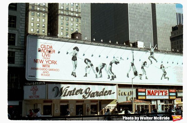 Theatre Marquee for â€˜Gilda Radner LIVE from New Yorkâ€™ on June 1, 1980 at Photo