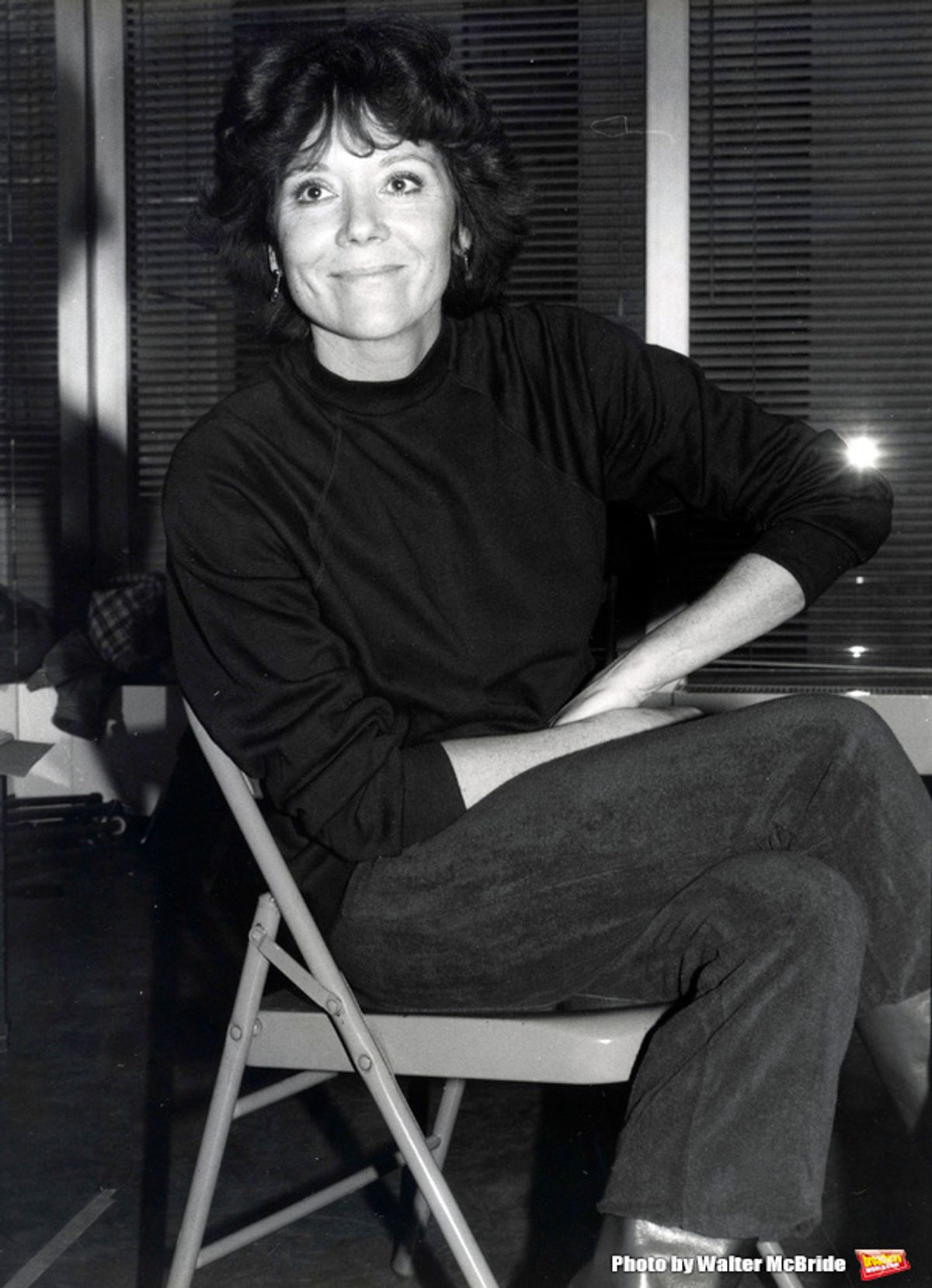 Diana Rigg in rehearsal with Sir Robert Helpmann for 'Colette' at their rehearsal hall on January 15, 1982 in New York City. at 