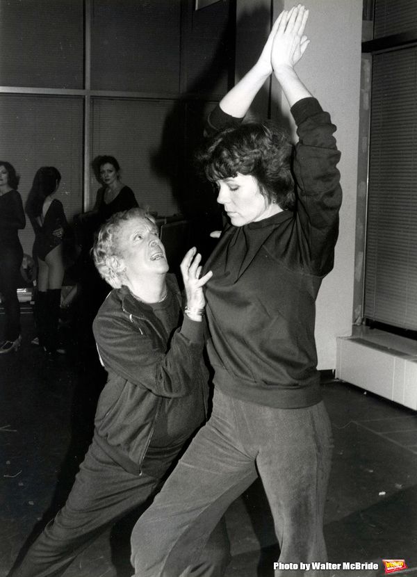 Diana Rigg in rehearsal with Sir Robert Helpmann for 