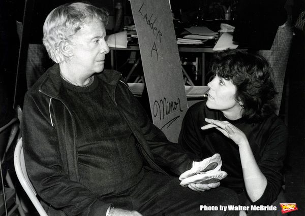 Diana Rigg in rehearsal with Sir Robert Helpmann for 