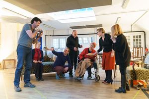 Tim Dutton (Douglas), Marjorie Yates (Mrs Jackson), Leo Bill (Michael), Jonathan Coy  Photo