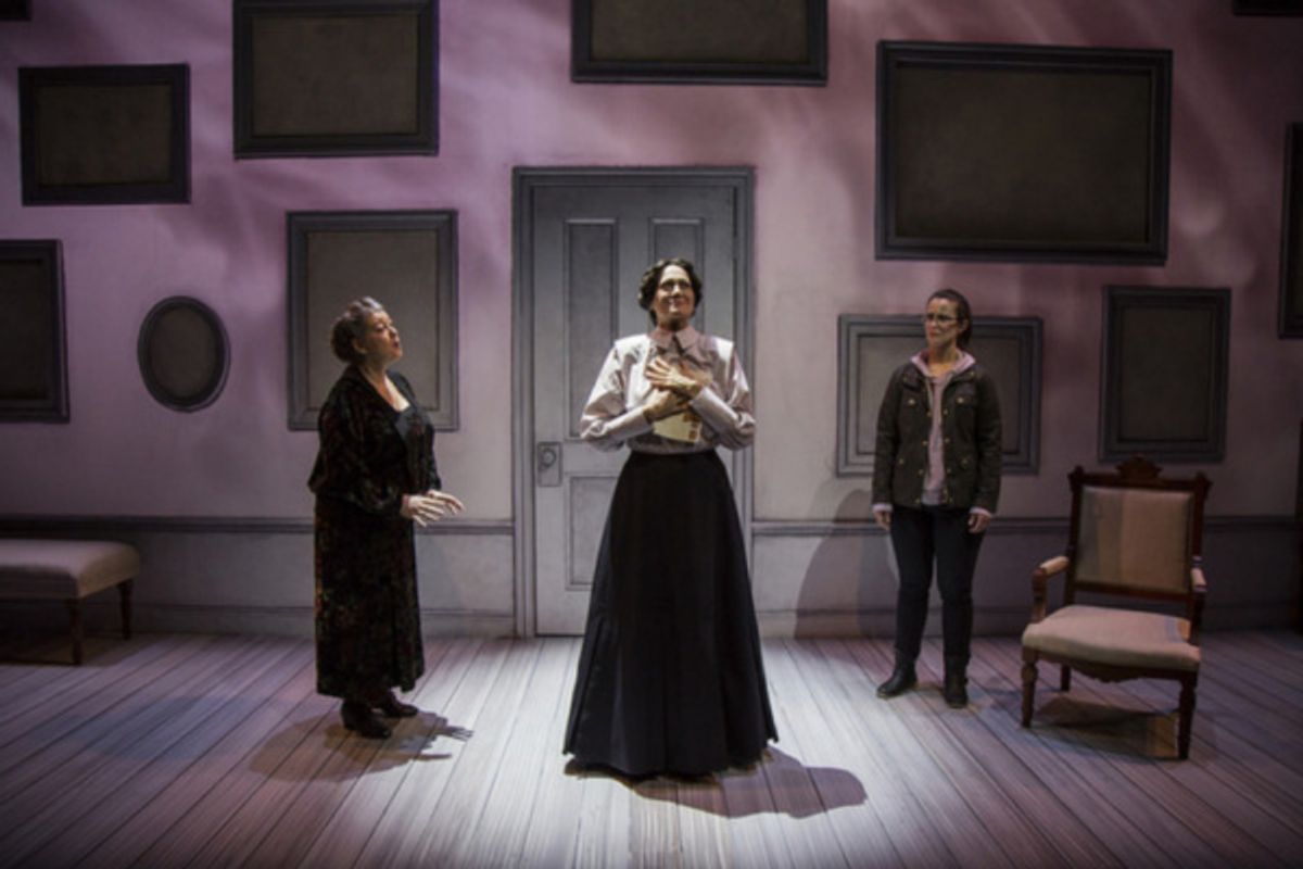 Grace Bauer (Etta Cone), Valerie Leonard (Claribel Cone/ Gertrude Stein), and Keri Eastridge (Writer) at 