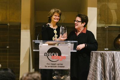 American Voice Award Recipient Senator Lisa Murkowski and Artistic Director Molly Smi Photo