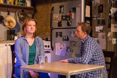 Nancy Nagrant and John Long in TIME STANDS STILL. Photo by Hunter Canning
 Photo