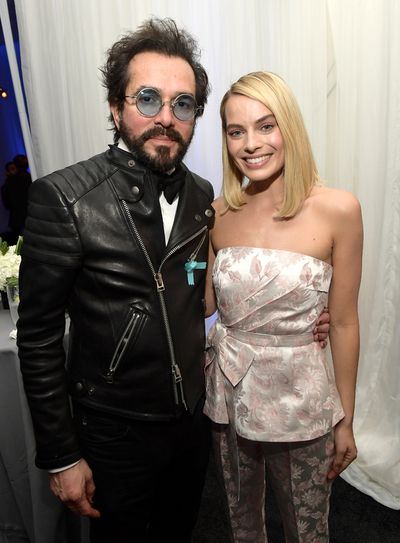 SBIFF executive director Roger Durling and actress Margot Robbie Photo