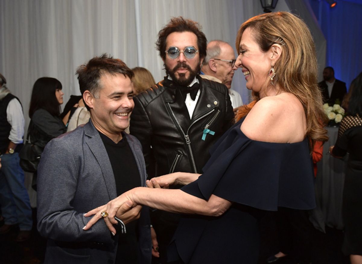 SANTA BARBARA, CA - FEBRUARY 08:  Sebastin Lelio, SBIFF executive director Roger Durling and Allison Janney at 