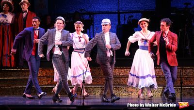 Clyde Alves and Joel Grey with cast  Photo