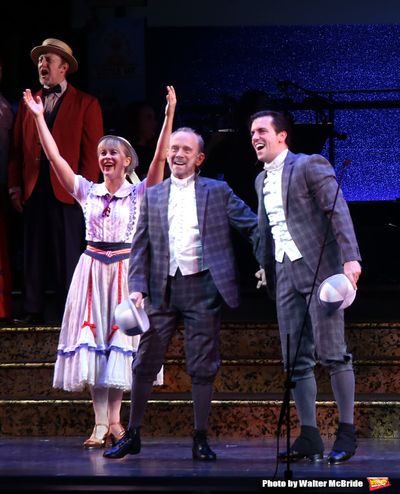 Joel Grey and Clyde Alves and cast  Photo