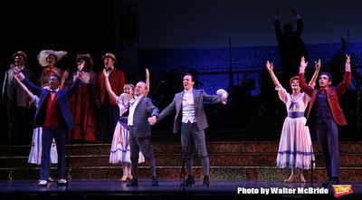 Joel Grey and Clyde Alves with cast  Photo