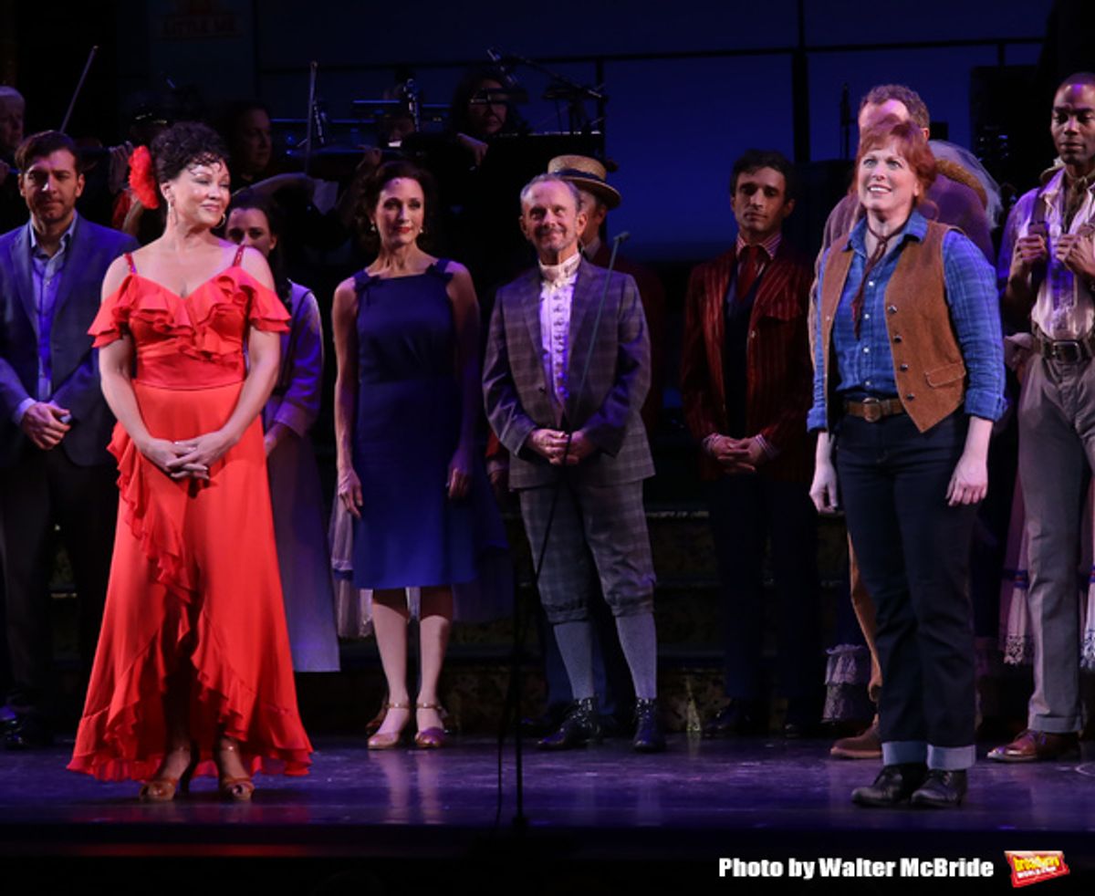 Vanessa Williams and Carolee Carmello with cast  at 