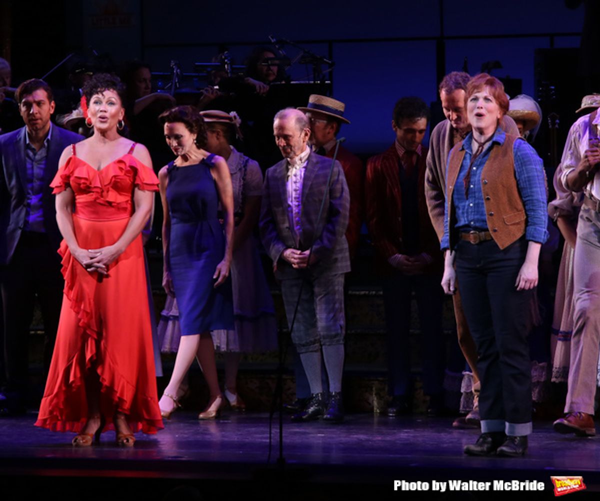 Vanessa Williams and Carolee Carmello with cast at 