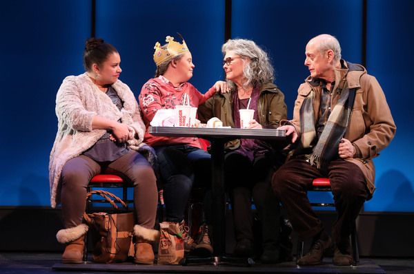 Vanessa Aspillaga, Jamie Brewer, Debra Monk and Mark Blum Photo