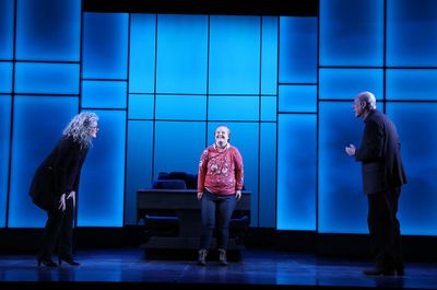 Debra Monk, Jamie Brewer and Mark Blum Photo