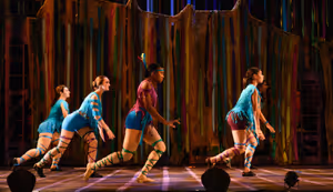 Tiger Lily (Sanci Smith) and her Warriors (Alex Spitale, Melissa Kight, Loren Bass Sanford, Sahana Sharma) in Neverland @ BroadwayWorld Tiger Lily (Sanci Smith) and her Warriors (Alex Spitale, Melissa Kight, Loren Bass Sa Photo
