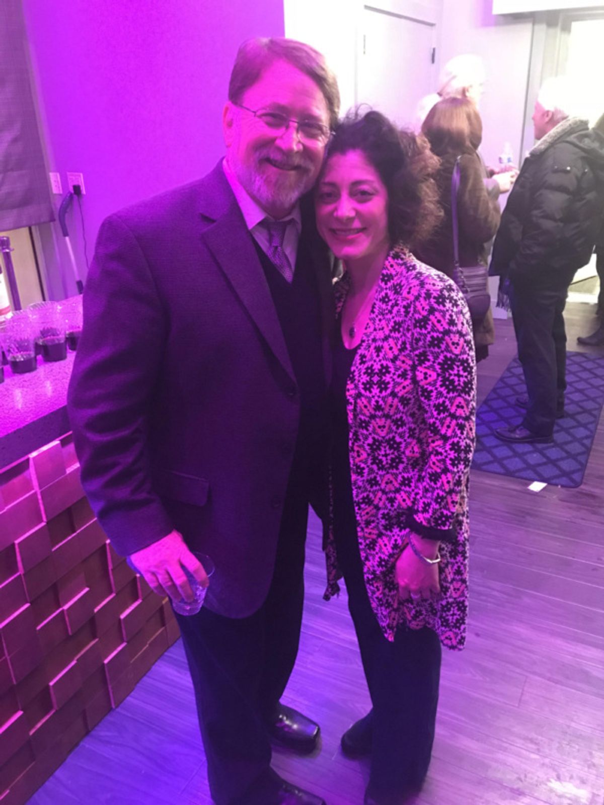 Warner Crocker (Director) and Dana Tretta (Gilda Radner) at 