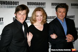 Chris Carmack, Jan Maxwell and Alec Baldwin.Attending the Opening Night Party for The Photo