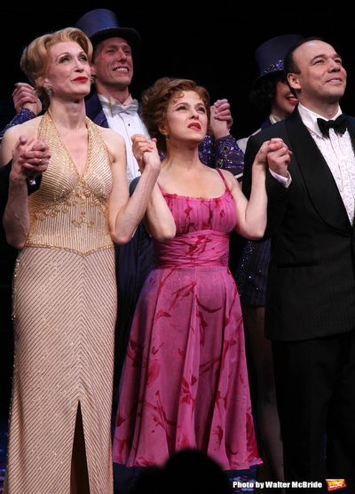 Jan Maxwell, Bernadette Peters & Danny Burstein during the Broadway Opening Night Cur Photo