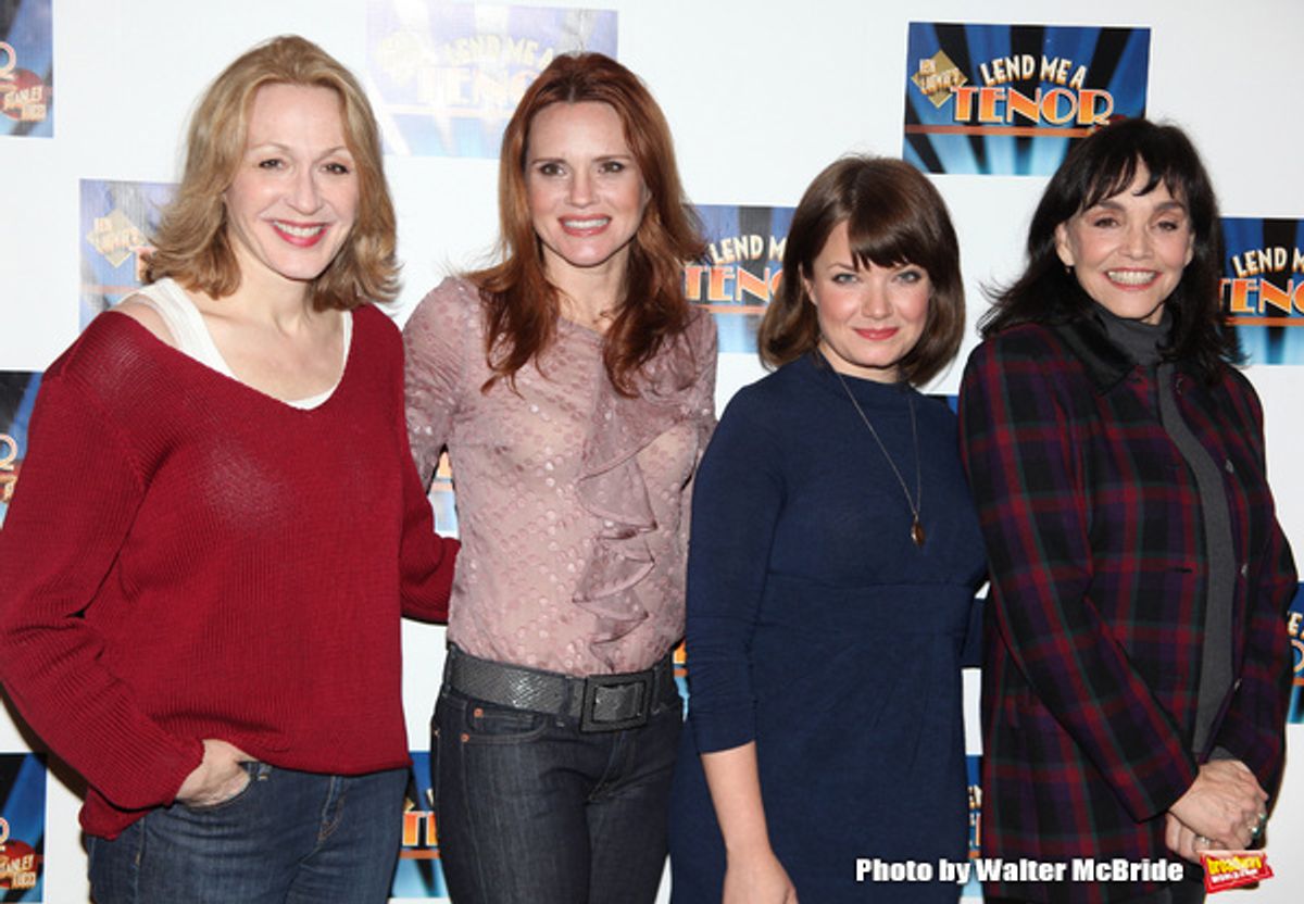 Jan Maxwell, Mary Catherine Garrison, Jennifer Laura Thompson, Brooke Adams attending the Meet & Greet for 'Lend Me A Tenor' at the New 42nd Street Studios in New York City.
February 25, 2010 at 