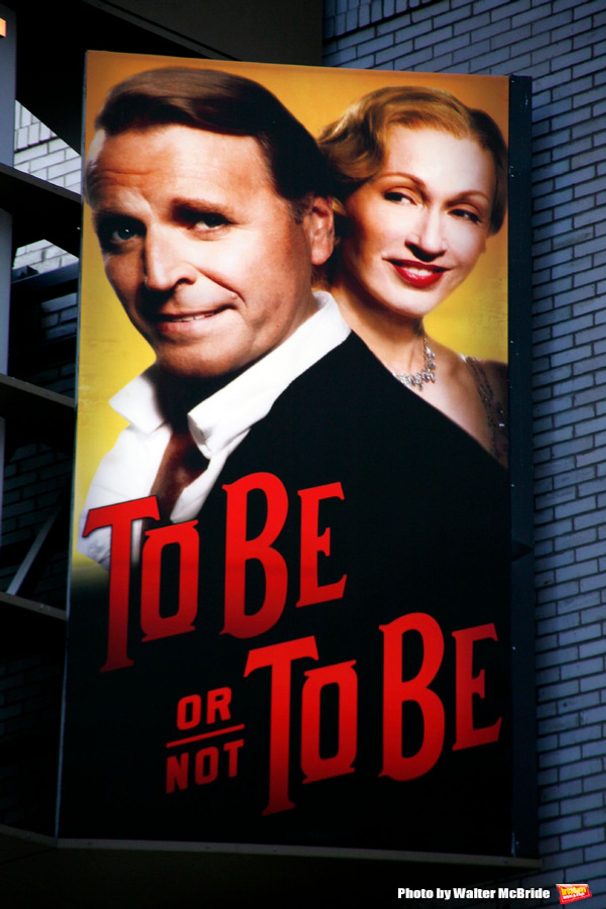 Theatre Marquee for the Opening Night Performance of The Manhattan Theatre Club's Production of  TO BE OR NOT TO BE at the  Samuel J. Friedman Theatre in New York City..October 14, 2008. Tony nominee Casey Nicholaw directs the world premiere of To Be Or N at 