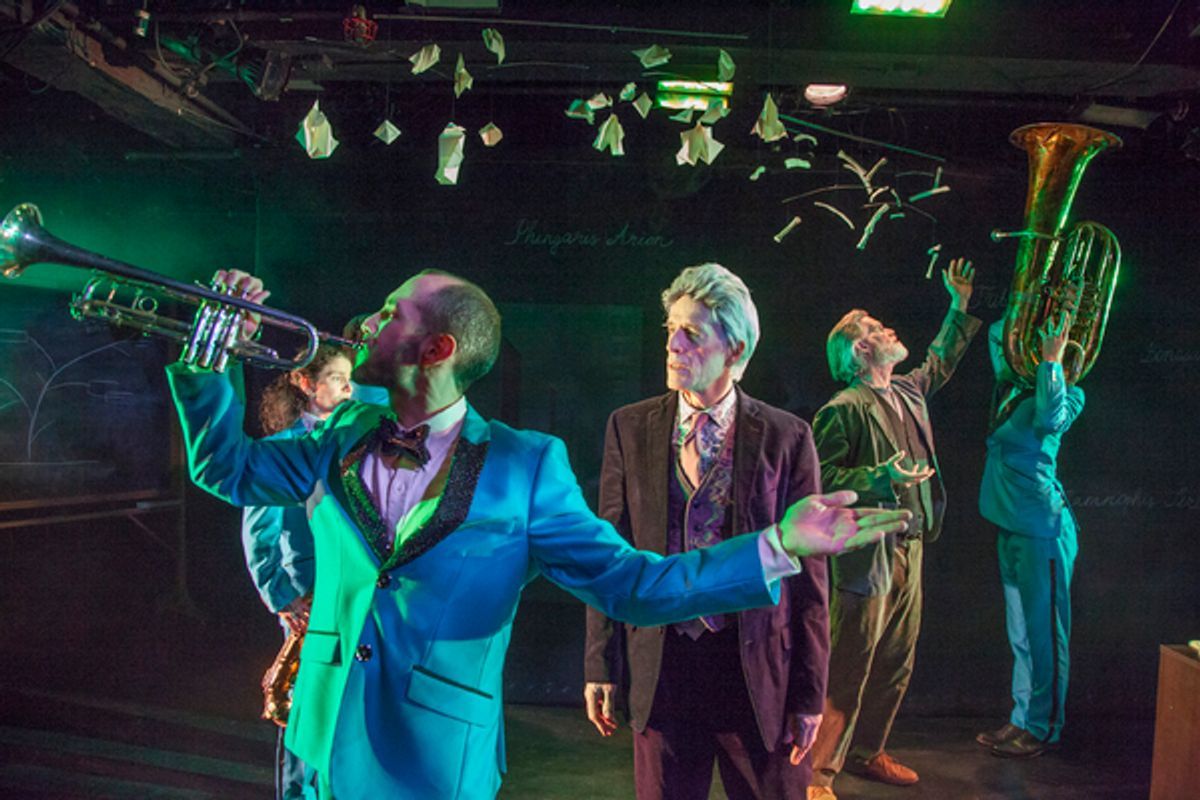 Jessica Lurie (baritone sax), Chris DiMeglio (trumpet), Paul Zimet (as Dr. Fred Decker), Tom Nelis (as Aiden Grey) at 