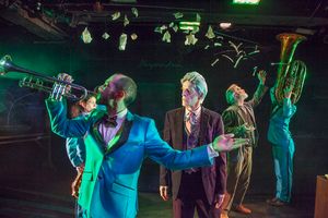 Jessica Lurie (baritone sax), Chris DiMeglio (trumpet), Paul Zimet (as Dr. Fred Decke Photo