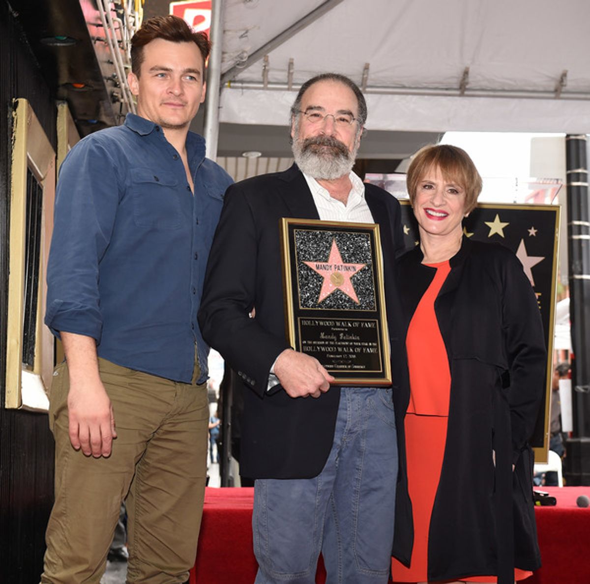 Rupert Friend, Mandy Patinkin, and Patti LuPone at 