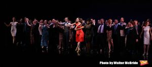 Frances Jue, Megan McGinnis, Harriet Harris, Gavin Creel, Sutton Foster, Sheryl Lee R Photo