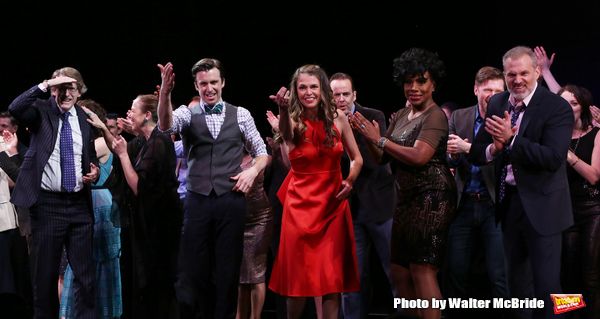 Dick Scanlan, Harriet Harris, Gavin Creel, Sutton Foster, Sheryl Lee Ralph, Marc Kudi Photo
